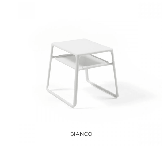 Pop Side Table with Tray - Custom Wood DesignsNardi Pop Side Table with Tray, small outdoor table in white, perfect for outdoor seating areas or patios.Outdoor Table Nardi24575213245335Bianco