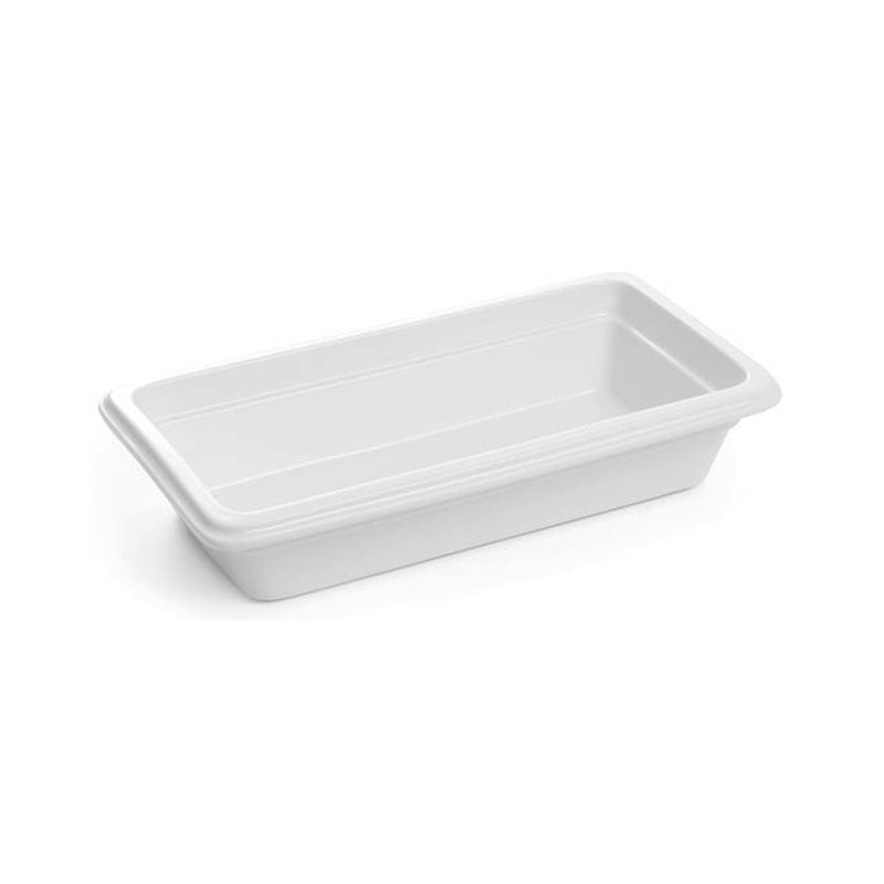 Load image into Gallery viewer, Porcelain container GN 1/3 (H)65mm - Custom Wood DesignsPorcelain GN 1/3 container by Fine Dine with 65mm height, used for food storage or presentation in commercial kitchens.porcelain container gn783023
