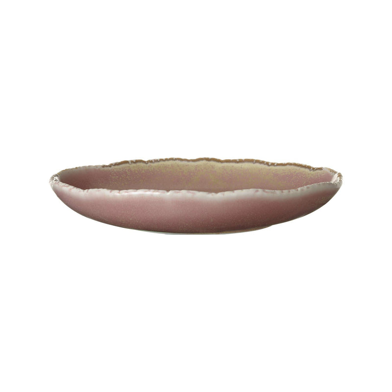 Load image into Gallery viewer, Fine Dine Rosa deep plate, 220mm, showing a round ceramic dish with a pink floral design and glossy finish.
