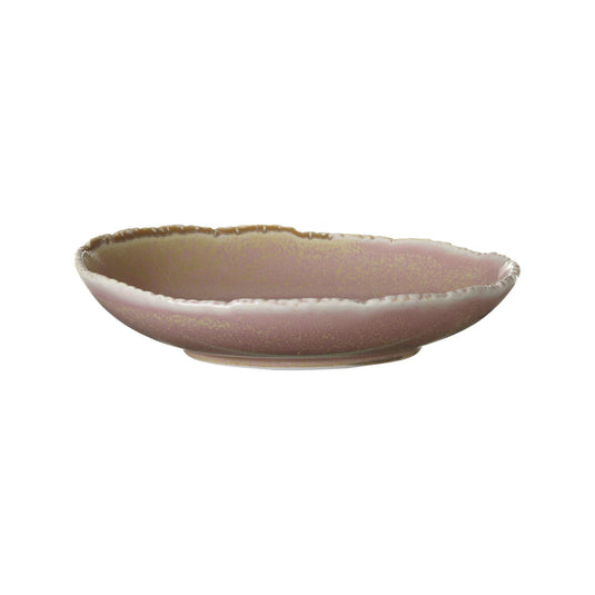 Fine Dine Rosa deep plate, 250mm, ceramic dinnerware with a pink floral pattern and deep bowl design.