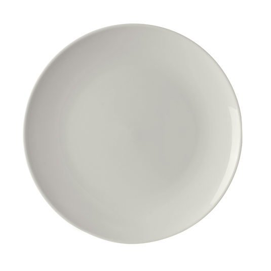 Fine Dine 180mm Pure flat plate without rim, shallow dish with smooth surface for serving or presentation.