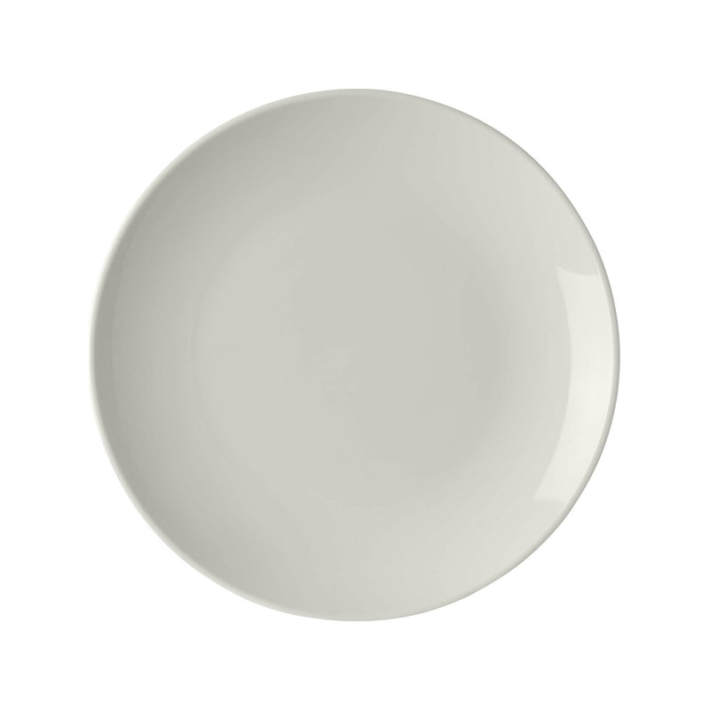 Load image into Gallery viewer, Fine Dine pure flat plate without rim, 310mm, shallow ceramic dish for serving or presentation, showcasing a sleek, minimalist design.
