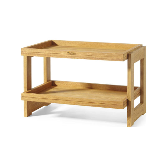 Madeira 2-tier stand, oak, 574x323x(h)441mm-Buffet stand