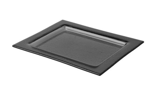 Vetro black glass tray GN 1/2-glass tray