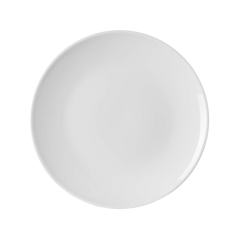 Load image into Gallery viewer, Fine Dine Pure Bianco flat plate without rim, 270mm, showcasing a sleek white ceramic dinner plate on a neutral background.
