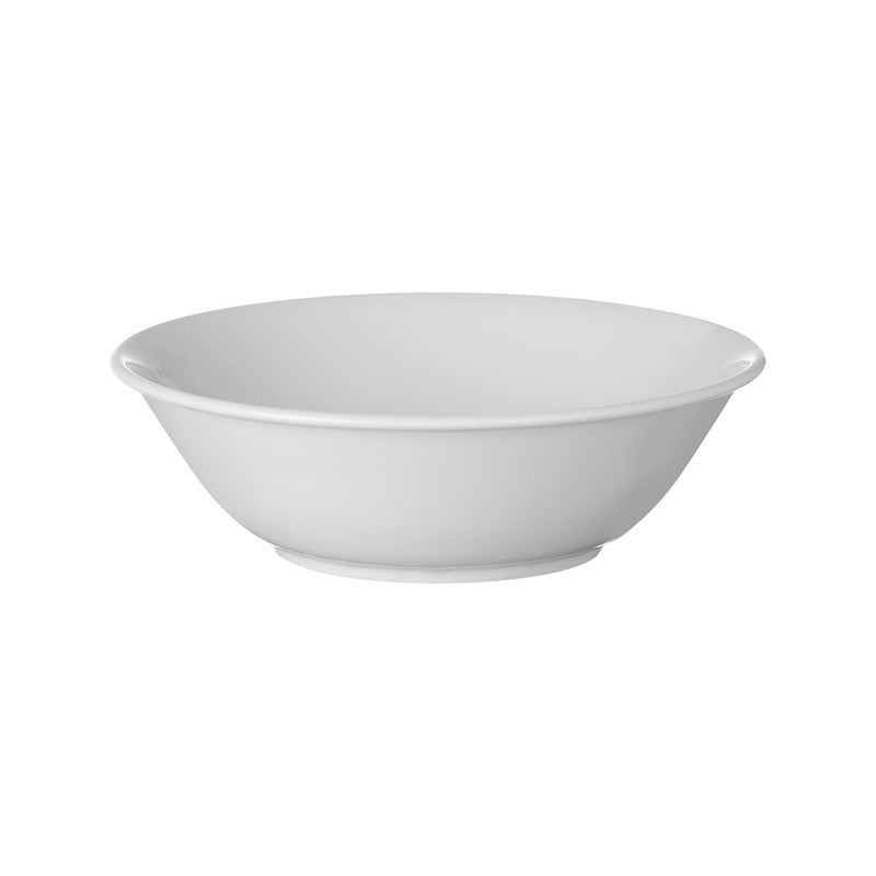 Load image into Gallery viewer, Fine Dine Pure Bianco buffet bowl, 1.35L, 230mm, white ceramic serving bowl with smooth finish and rounded edges.
