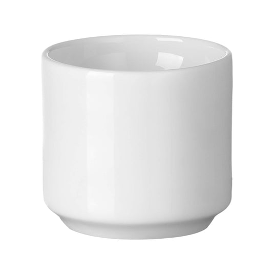 Fine Dine Pure Bianco egg cup, 50x45mm, showcasing a sleek white ceramic egg cup with a smooth, modern design.