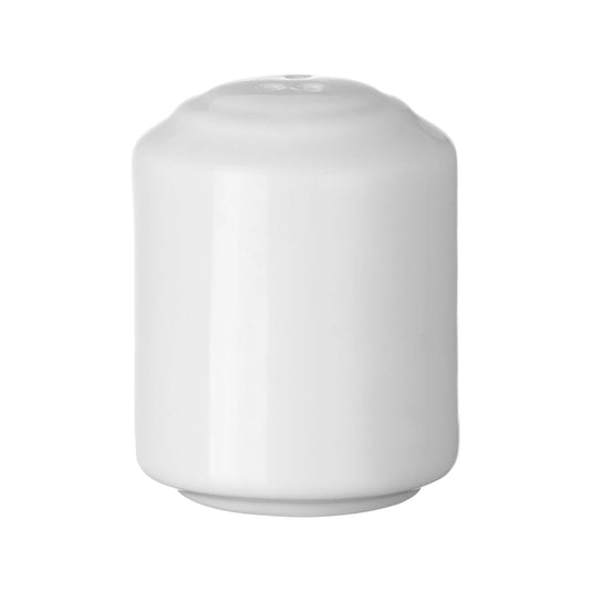Fine Dine Pure Bianco salt shaker, stainless steel salt shaker with a sleek design for kitchen or table use.