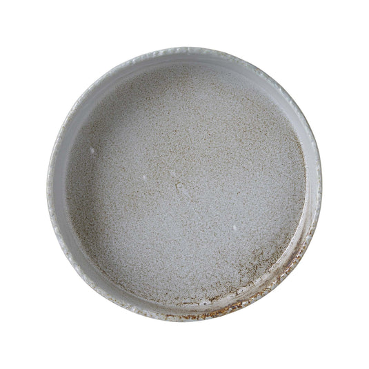 Fine Dine Stark high edge plate, 200 mm, with a tall rim, ideal for serving salads or main dishes in a stylish dining setting.