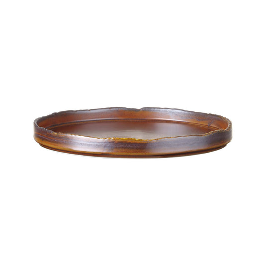 Aurum flat plate by Fine Dine, 270mm, ceramic dinner plate with a smooth, white finish, perfect for serving meals.