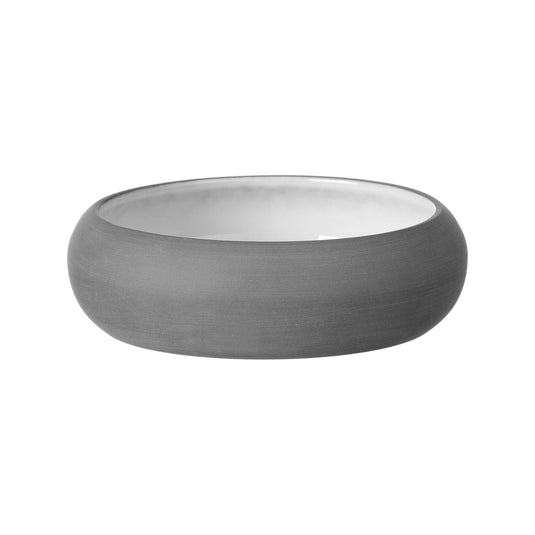 Fine Dine Mia White bowl, 140mm, showcasing a sleek ceramic design with smooth edges and a glossy finish.