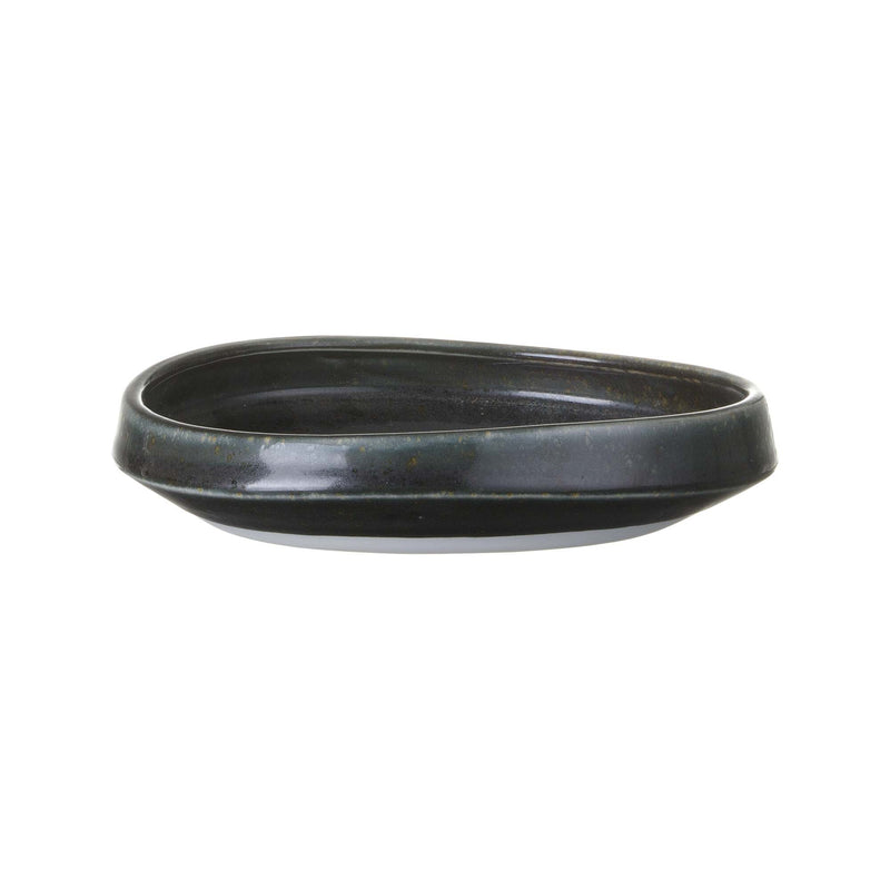 Load image into Gallery viewer, Onyx gourmet plate by Fine Dine, 170mm, showcasing a sleek black ceramic design perfect for elegant dining presentations.

