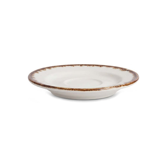 Fine Dine vanilla saucer for soup cup, 170 mm, ceramic plate with smooth white finish for serving soup bowls.