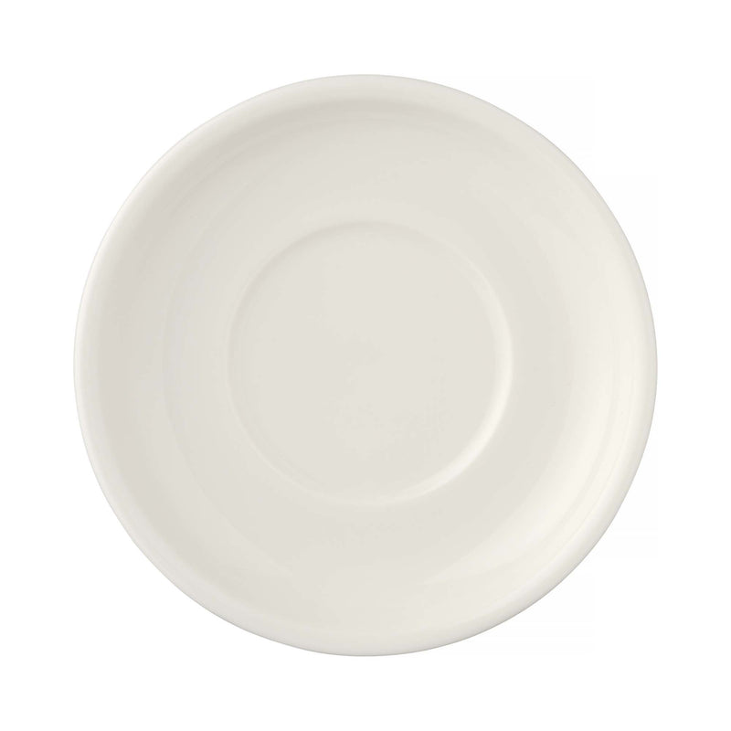 Load image into Gallery viewer, Fine Dine 170mm creme saucer for soup bowl, ceramic dish with smooth finish, designed to hold and serve soup bowls elegantly.
