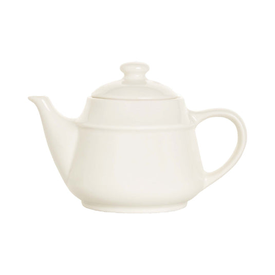 Fine Dine Crema tea pot jug, 500ml, with a clear glass body and stainless steel lid, ideal for serving tea and hot beverages.