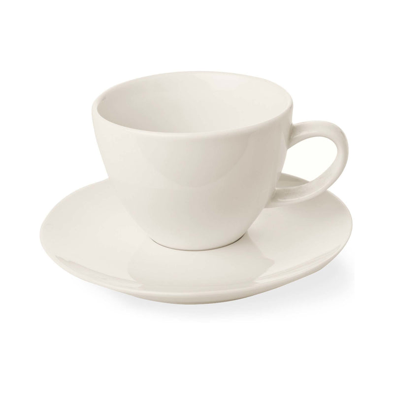 Load image into Gallery viewer, Fine Dine Crema elegant espresso cup with matching saucer, 70ml, featuring a sleek design ideal for stylish coffee servings.

