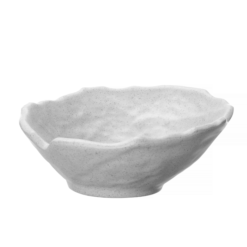 Load image into Gallery viewer, Grey granite Terra slanted ramekin bowl by Fine Dine, measuring 232x225x95 mm, with a modern slanted design.
