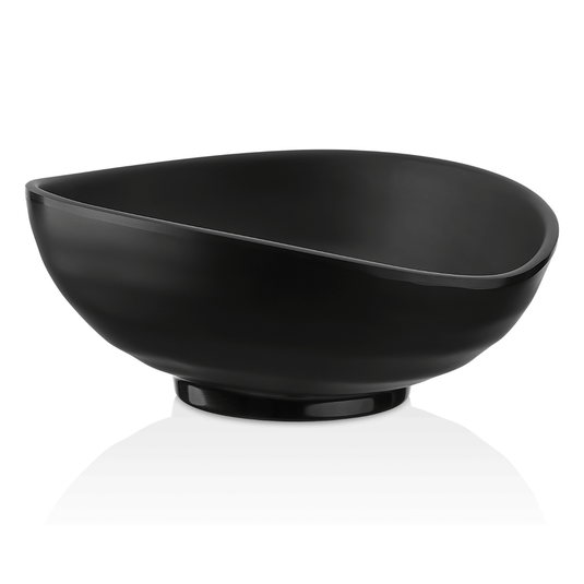 Black Terra Galaxy Bowl by Fine Dine, 260x220x95 mm, showcasing a sleek round ceramic bowl on a neutral background.