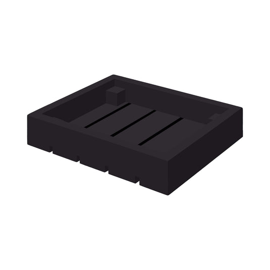 Madeira Black initial starter box GN 1/2 by Fine Dine, featuring a sleek black box with compartments for food storage and presentation.