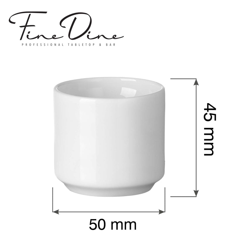 Load image into Gallery viewer, Pure Bianco egg cup, 50x(h)45mm - Custom Wood DesignsFine Dine Pure Bianco egg cup, 50x45mm, made of ceramic, with a smooth white finish and rounded design for holding eggs.Egg cup768211
