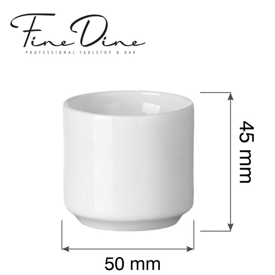 Pure Bianco egg cup, 50x(h)45mm - Custom Wood DesignsFine Dine Pure Bianco egg cup, 50x45mm, made of ceramic, with a smooth white finish and rounded design for holding eggs.Egg cup768211