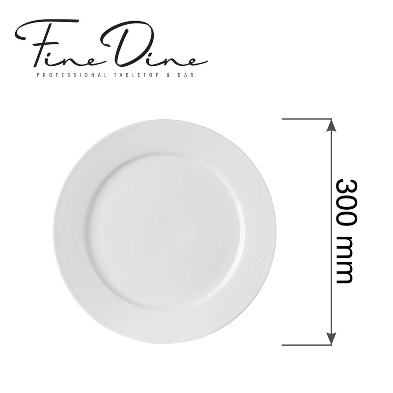 Load image into Gallery viewer, Pure Bianco flat plate, 300mm - Custom Wood DesignsFine Dine Pure Bianco flat plate, 300mm, showcasing a sleek white ceramic dinner plate with a smooth finish.Flat plate762486
