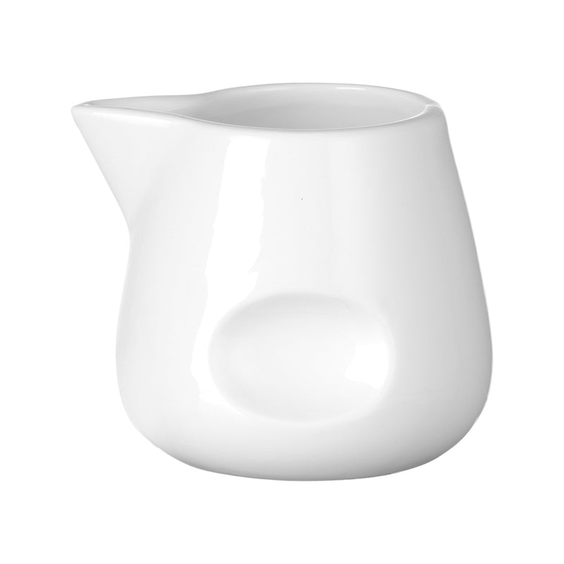 Load image into Gallery viewer, Pure Bianco milk/sauce jug, 190 ml - Custom Wood DesignsFine Dine Pure Bianco milk and sauce jug, 190ml creamer and sauce boat, white ceramic with elegant handle and spout.Creaper/sauce boat768990
