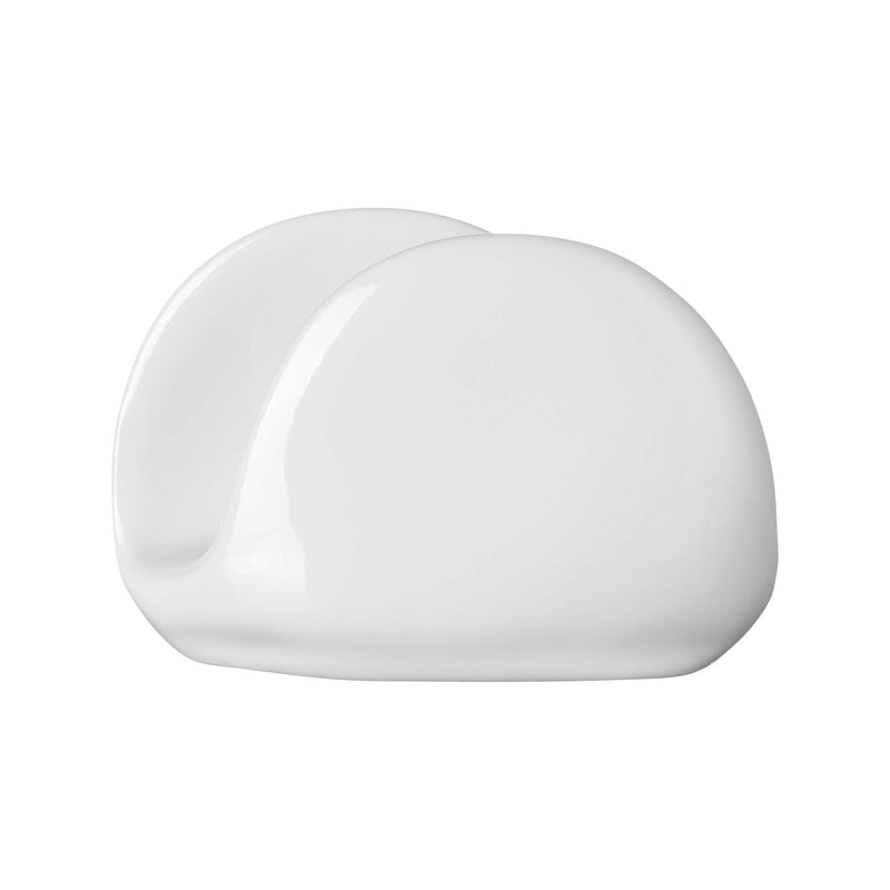 Load image into Gallery viewer, Pure Bianco napkin holder - Custom Wood DesignsFine Dine Pure Bianco napkin holder, elegant white metal table accessory for holding napkins in a stylish kitchen or dining space.Napkin holder762745
