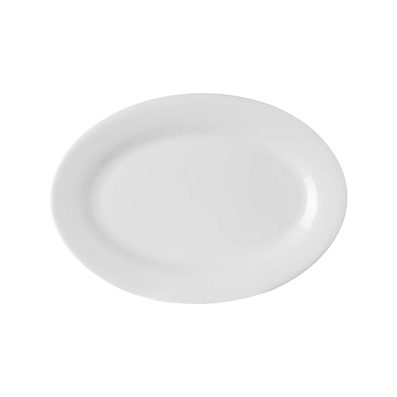 Load image into Gallery viewer, Pure Bianco platter, 220x160mm - Custom Wood DesignsFine Dine Pure Bianco serving dish, 220x160mm, elegant ceramic platter for serving appetizers, snacks, or desserts.Serving dish762592
