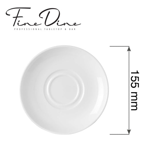 Pure Bianco sauce boat saucer, 160mm - Custom Wood DesignsFine Dine Pure Bianco sauce boat saucer, 160mm, ceramic gravy boat accessory with clean white finish and smooth design.Saucer for gravy boat762783
