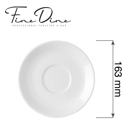 Pure Bianco saucer for consommé cup, 160mm - Custom Wood DesignsFine Dine Pure Bianco saucer for consommé cup, 160mm, designed for broth bowls, featuring a clean white ceramic finish.Saucer for broth bowl762769