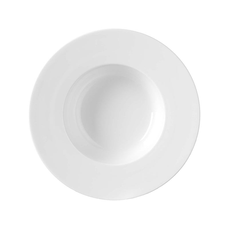Load image into Gallery viewer, Pure Crema Crema Pasta Plate, 260mm - Custom Wood DesignsFine Dine Pure Crema pasta plate, 260mm, white ceramic plate with a smooth, curved edge ideal for serving pasta dishes.pasta plate768174
