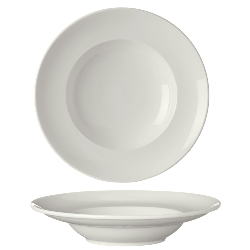 Load image into Gallery viewer, Pure pasta plate, 300mm - Custom Wood DesignsFine Dine pure pasta plate, 300mm ceramic dinnerware with a smooth, elegant design for serving pasta dishes.Pasta plate763148
