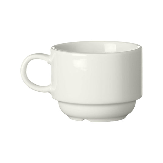 Pure stackable espresso cup, 80ml - Custom Wood DesignsStackable 80ml espresso cup by Fine Dine, showing a sleek ceramic design perfect for stacking and small coffee servings.Stackable espresso cup763384