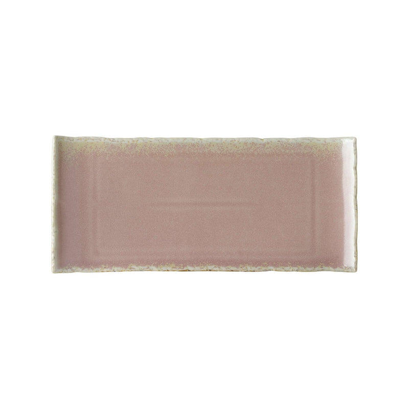 Load image into Gallery viewer, Rectangular plate Rosa, 260x115 mm - Custom Wood DesignsFine Dine Rosa rectangular plate measuring 260x115 mm, showcasing a stylish ceramic dinnerware piece with a smooth finish.Rectangular plate767603
