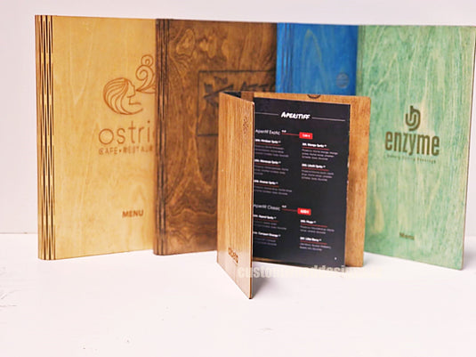 A5 Wood Menus 15x21cm Custom Wood Designs __label: Multibuy red-wine-a5-wood-menus-15x21cm-52022461432151