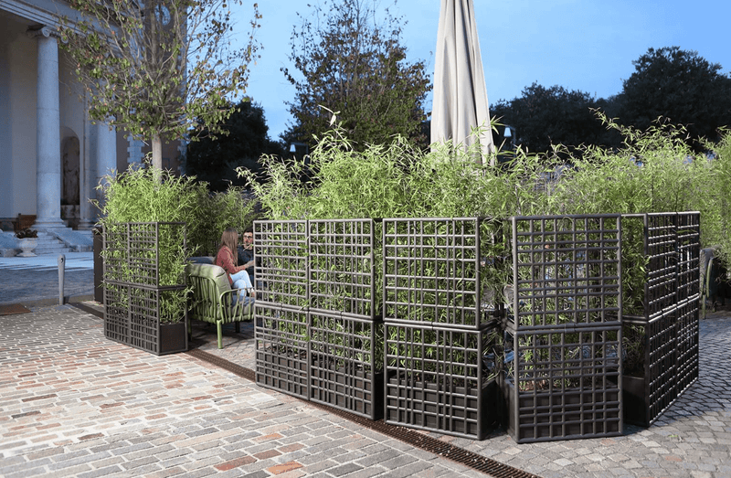 Load image into Gallery viewer, ReGen Sipario 3 Modular Outdoor Partition by Nardi - Custom Wood DesignsReGen Sipario 3 modular outdoor partition by Nardi, Basalto color, made of durable outdoor-friendly materials for flexible space division.Nardi Dividers Space Outdoors24575203281783Terra
