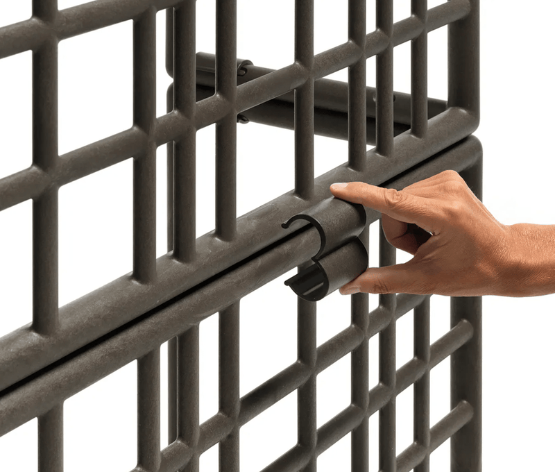 Load image into Gallery viewer, ReGen Sipario 3 Modular Outdoor Partition by Nardi - Custom Wood DesignsReGen Sipario 3 modular outdoor partition by Nardi, basalt-colored space divider for stylish outdoor privacy.Nardi Dividers Space Outdoors24575203281783Terra
