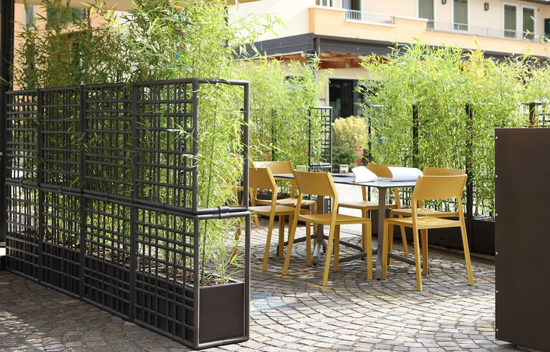 Load image into Gallery viewer, ReGen Sipario 3 Modular Outdoor Partition by Nardi - Custom Wood DesignsReGen Sipario 3 modular outdoor partition by Nardi, featuring dark basalt finish and sleek design for outdoor space division.Nardi Dividers Space Outdoors24575203281783Terra

