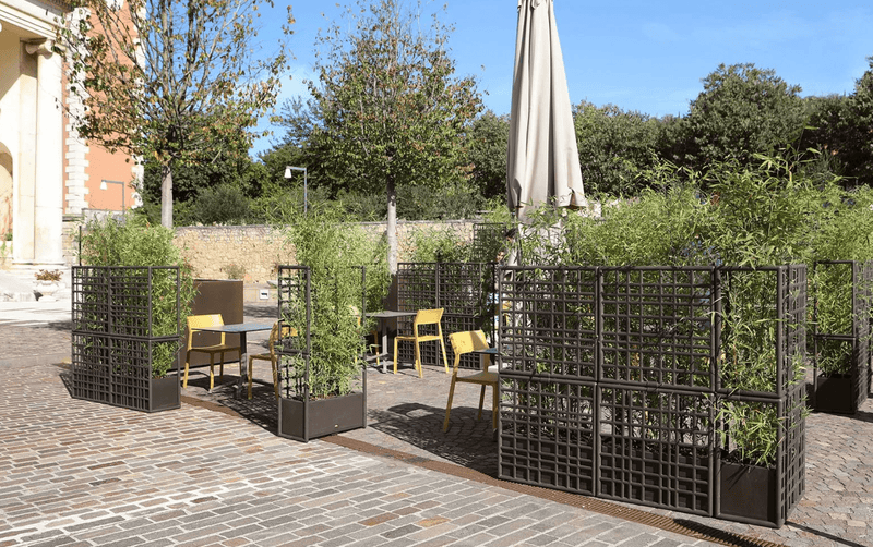 Load image into Gallery viewer, ReGen Sipario 3 Modular Outdoor Partition by Nardi - Custom Wood DesignsReGen Sipario 3 Nardi outdoor modular partition in Basalto color, designed for creating private outdoor spaces with stylish dividers.Nardi Dividers Space Outdoors24575203281783Terra
