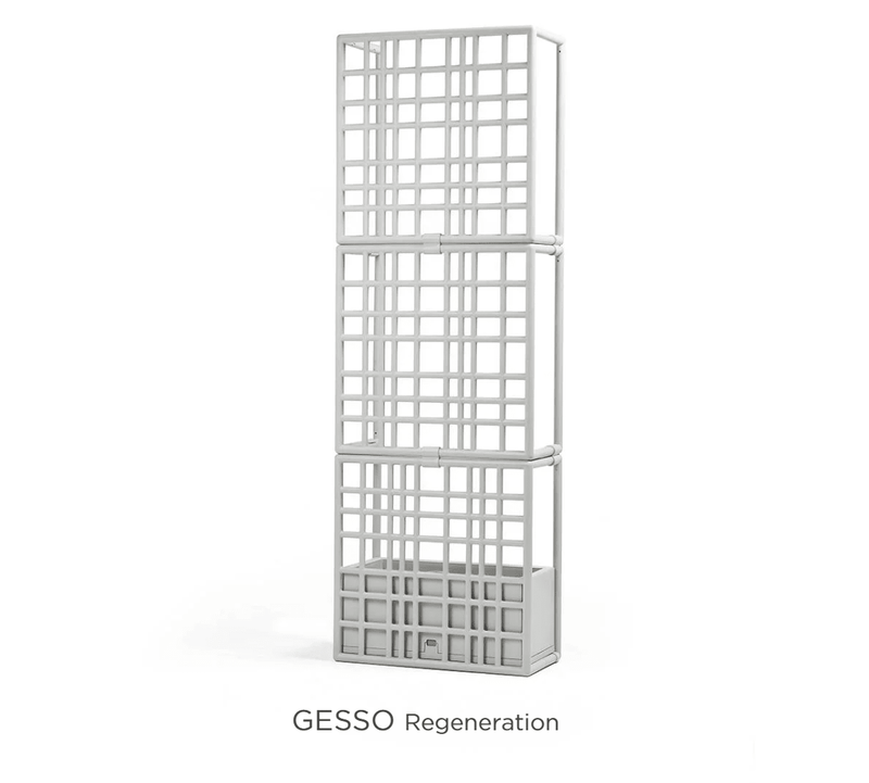 Load image into Gallery viewer, ReGen Sipario 3 Modular Outdoor Partition by Nardi - Custom Wood DesignsNardi ReGen Sipario 3 modular outdoor partition with white gesso finish, ideal for creating private outdoor space.Nardi Dividers Space Outdoors24575203314551Gesso
