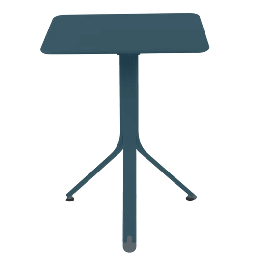 Rest'O Folding Table 57x57cm - Custom Wood DesignsFermob Rest'O folding outdoor table in Acapulco Blue, 57x57cm metal table for patio or garden use.Fermob Outdoor Table Metal24575202499479Acapulco