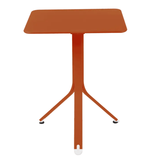 Rest'O Folding Table 57x57cm - Custom Wood DesignsFermob Rest'O folding outdoor table in metal, 57x57cm, with a candied orange finish, perfect for compact outdoor dining.Fermob Outdoor Table Metal24575202068407Candied Orange