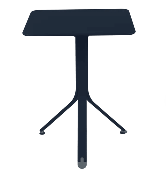 Rest'O Folding Table 57x57cm - Custom Wood DesignsDeep blue Fermob Rest'O folding outdoor table, 57x57cm metal table set up outdoors in Ireland.Fermob Outdoor Table Metal24575201637335Deep Blue