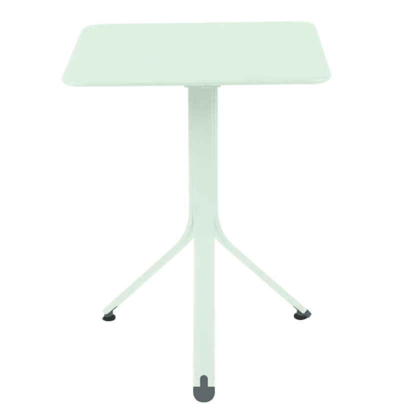 Load image into Gallery viewer, Rest'O Folding Table 57x57cm - Custom Wood DesignsIce Mint Fermob Rest'O folding outdoor table, 57x57cm, metal design, lightweight and compact for outdoor use.Fermob Outdoor Table Metal24575201206263Ice Mint
