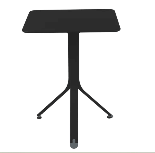 Rest'O Folding Table 57x57cm - Custom Wood DesignsFermob Rest'O folding outdoor table in liquorice color, 57x57cm metal table, ideal for compact outdoor spacesFermob Outdoor Table Metal24575201040727Liquorice