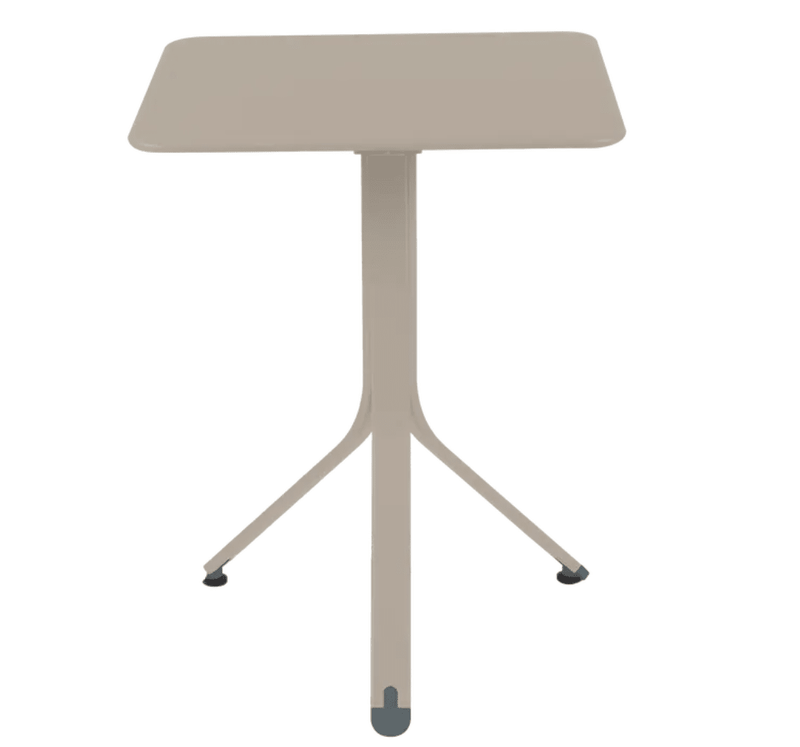 Load image into Gallery viewer, Rest'O Folding Table 57x57cm - Custom Wood DesignsFermob Rest'O folding outdoor table in nutmeg color, 57x57cm metal table, suitable for patio or garden use.Fermob Outdoor Table Metal24575200742423Nutmeg
