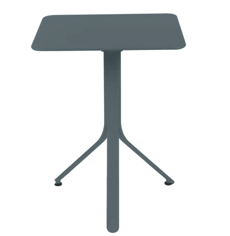 Load image into Gallery viewer, Rest'O Folding Table 57x57cm - Custom Wood DesignsStorm Grey Fermob Rest'O folding outdoor table, 57x57cm, made of metal, perfect for outdoor use and compact storage.Fermob Outdoor Table Metal24575200311351Storm Grey
