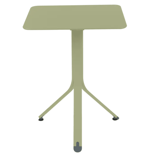 Rest'O Folding Table 57x57cm - Custom Wood DesignsWillow green Fermob Rest'O folding outdoor table, 57x57cm, metal construction, suitable for garden or patio use.Fermob Outdoor Table Metal24575200145815Willow Green