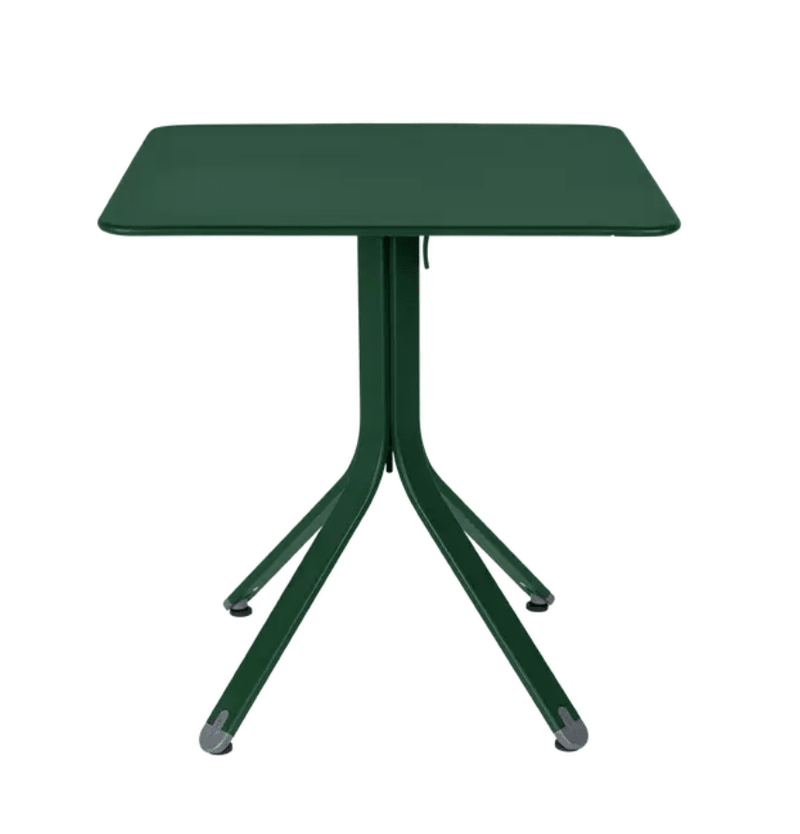 Load image into Gallery viewer, Rest'O Folding Table 71x71cm - Custom Wood DesignsCedar green Fermob Rest'O folding outdoor table measuring 71x71cm with metal construction.Fermob Outdoor Table Metal24575204301655Cedar
